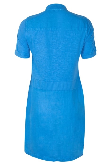 LINNEN JURK MET RITS FRENCH BLUE 2