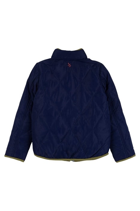 REVERSIBLE QUILTED JACKET MID BLUE 2