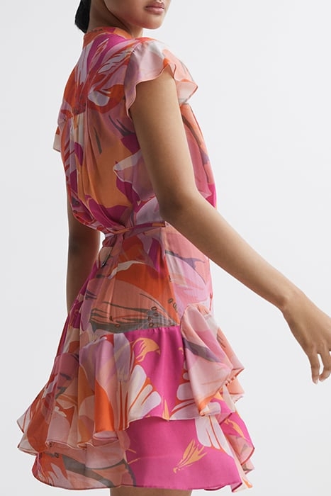 MARSEILLE-PRINTED DRESS PINK/CORAL 2