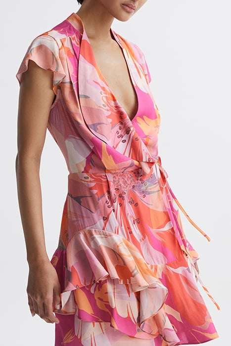MARSEILLE-PRINTED DRESS PINK/CORAL 6