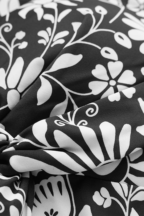 TWIST CLASSIC SWIMSUIT NERO, GARDENIA SPRIG 8