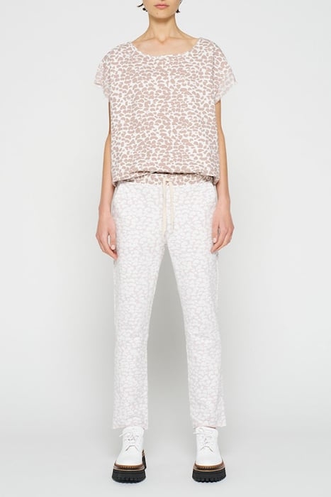 VOILE TEE LEOPARD ECRU 3