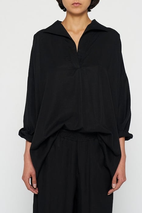 FLOWY BLOUSE WOVEN BLACK 1