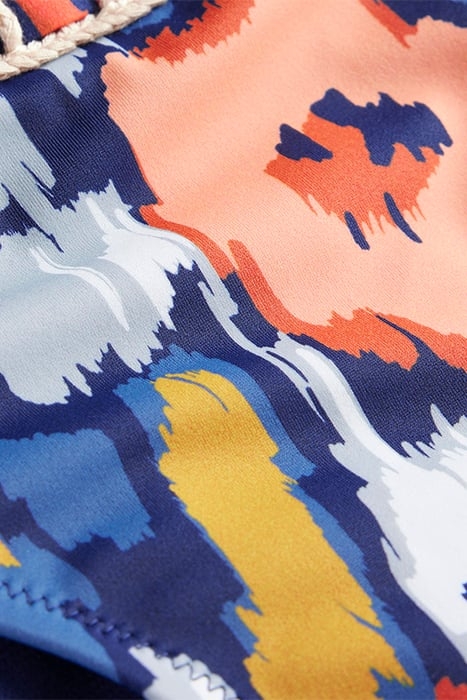 CROCHET TRIM BIKINI BOTTOMS NAVY, ABSTRACT POPPY 6