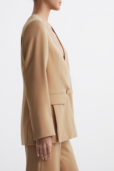 MARGEAUX-COLLARLESS BLAZER NEUTRAL 5