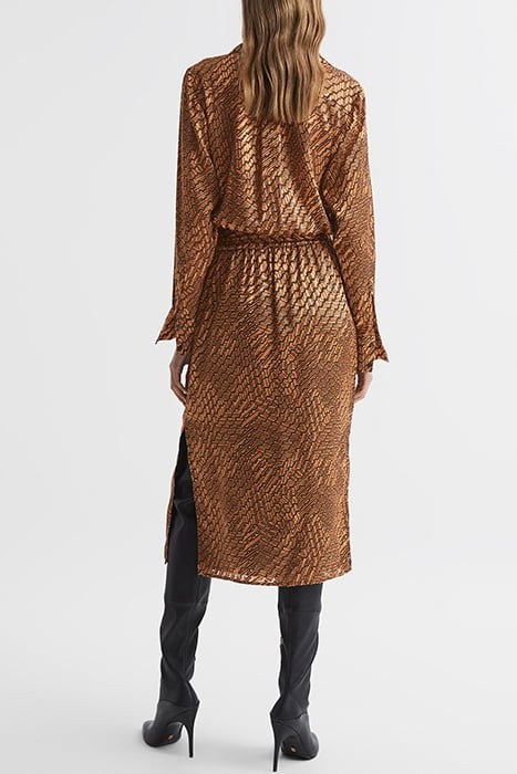 EMILY-DEVOURE DRESS BRONZE 2