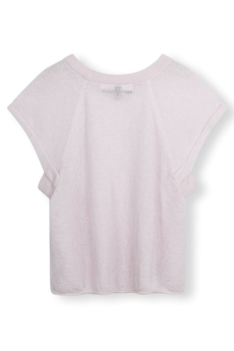 SHORTSLEEVE TOP KNIT PALE LILAC 3