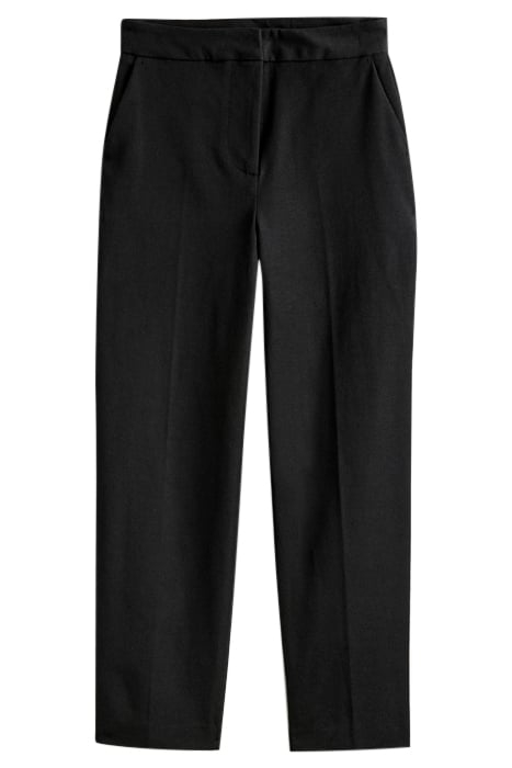BI-STRETCH TAPERED TROUSERS BLACK 4