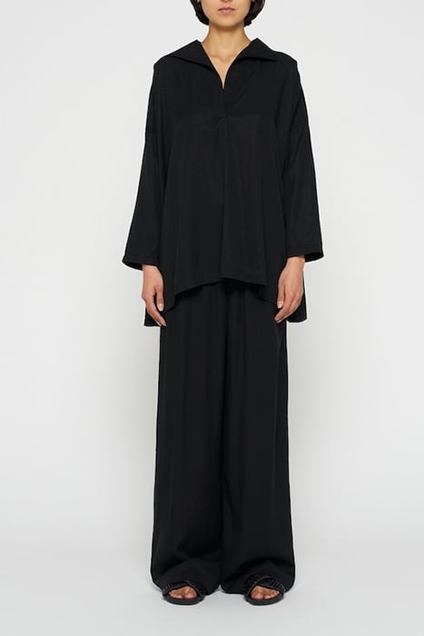 FLOWY BLOUSE WOVEN BLACK 2