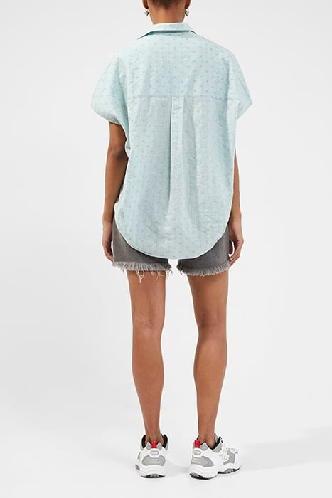 BEA DOBBIE RHODES COTTON SHIRT GLACIER/MOONLITE MAV 3