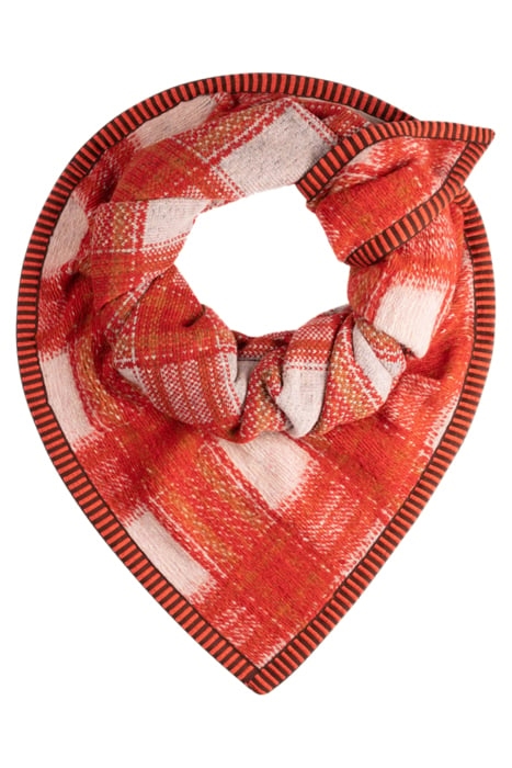 SHAWL - CHECKS SCARLET RED 1