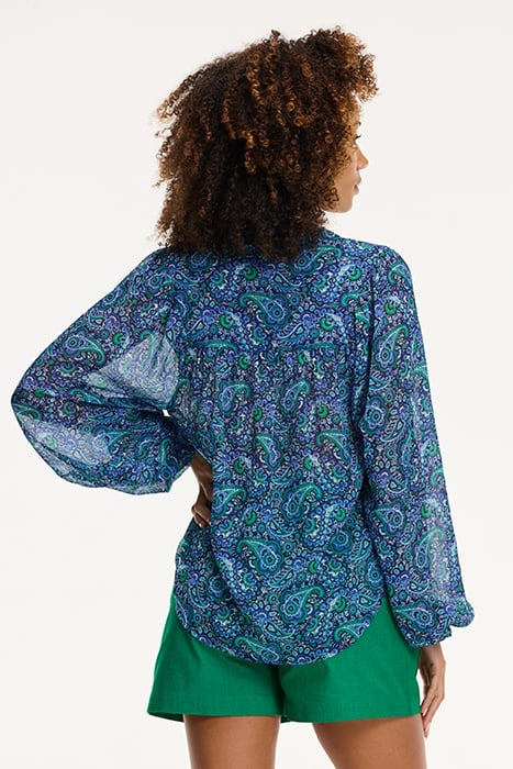 LADIES ISA TOP PAISLEY BLUE PAISLEY 2