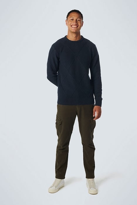 PULLOVER CREWNECK CABLE JACQUARD WITH WOOL NIGHT 3