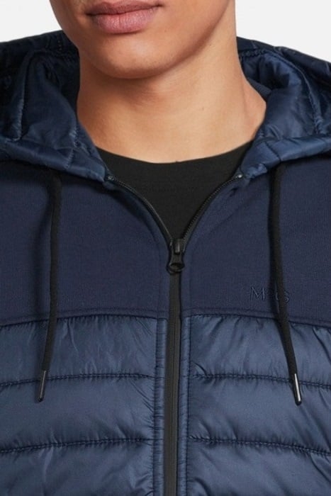 ZIP THRU VEST NYLON COMBI BLACK IRIS (NAVY) 5