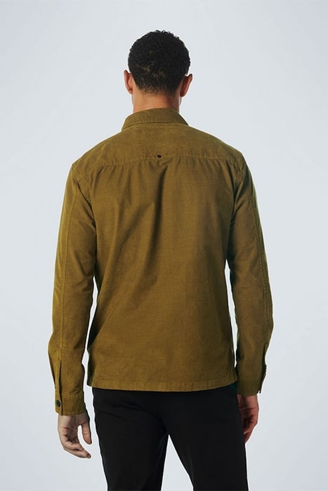 OVERSHIRT BUTTON CLOSURE STRUCTURE CORDUROY STRETCH MOSS 2