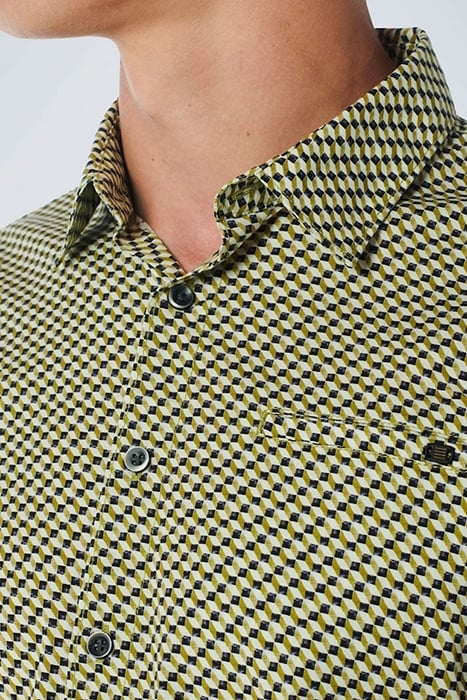 SHIRT STRETCH ALLOVER PRINTED OLIVE 6