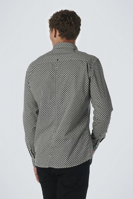 SHIRT STRETCH ALLOVER PRINTED BLACK 2
