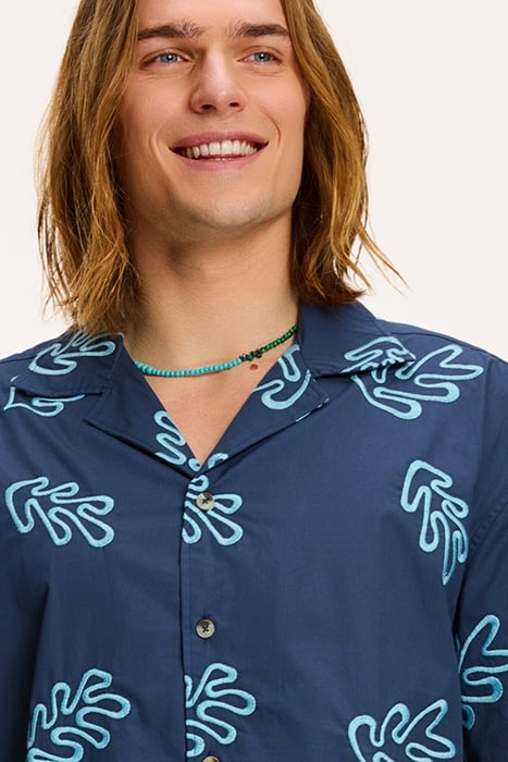 MEN SHORTSLEEVE REEF EMBROIDERY ROYAL BLUE 8