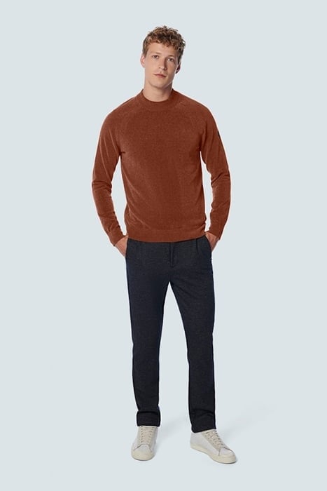 PULLOVER CREWNECK CHENILLE STRETCH CARAMEL 3