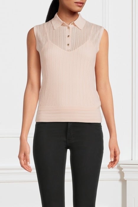 JANET SWTR SL POLO BLUSH BREEZE 1