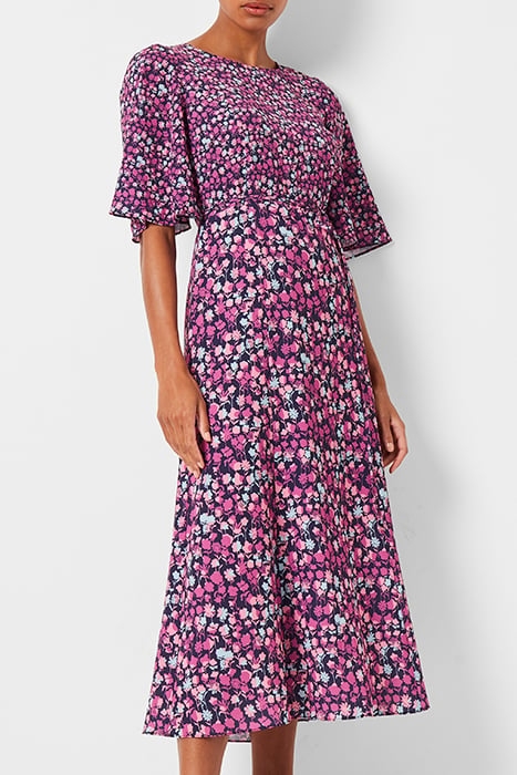 BETHANIE VERONA MIDI DRESS DAZZLING BLUE MULTI 1