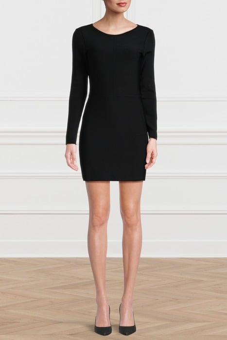 ARIA SWEATER DRESS JET BLACK 1