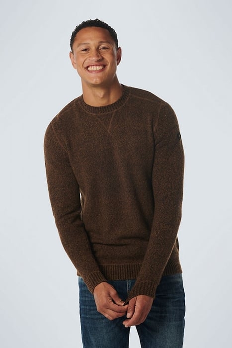 PULLOVER CREWNECK SOFT STRETCH CARAMEL 1