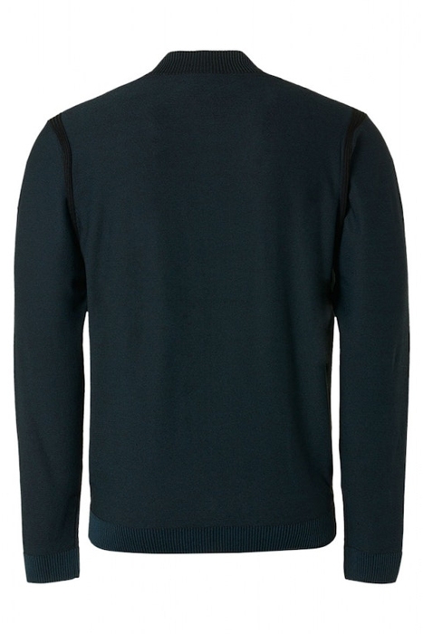 CARDIGAN 2 COLOURED JACQUARD OCEAN 2