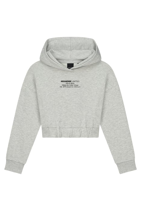 LIMITED HOODIE LIGHT GREY MELANGE 1