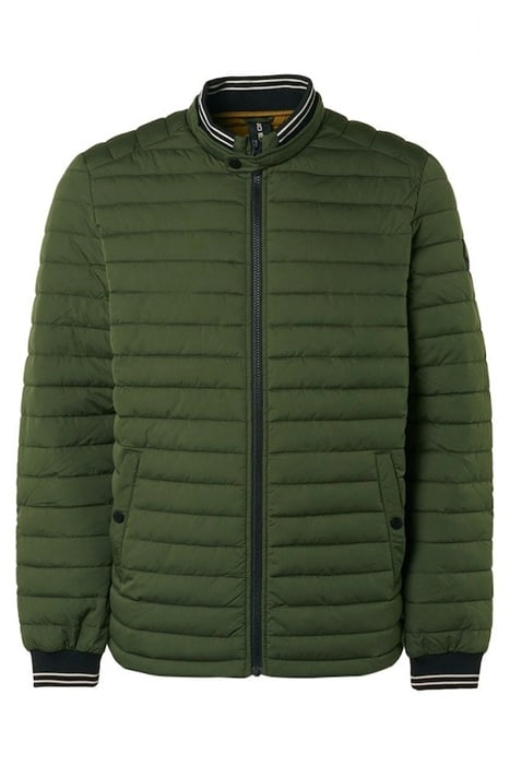 JACKET SHORT FIT PADDED DARK GREEN 4