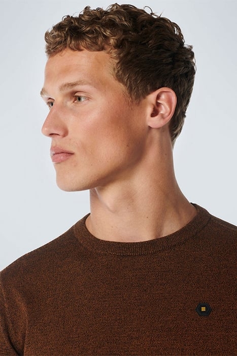 PULLOVER CREWNECK 2 COLOURED MELANGE CARAMEL 6