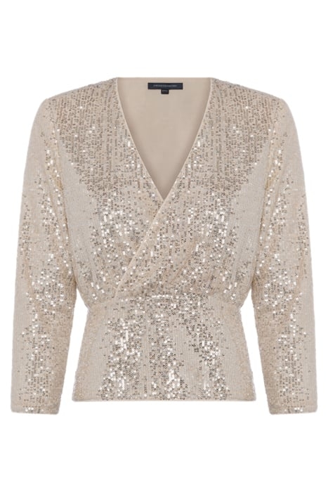 PF ESHKA SEQUIN WRAP TOP SILVER/CEMENT 3