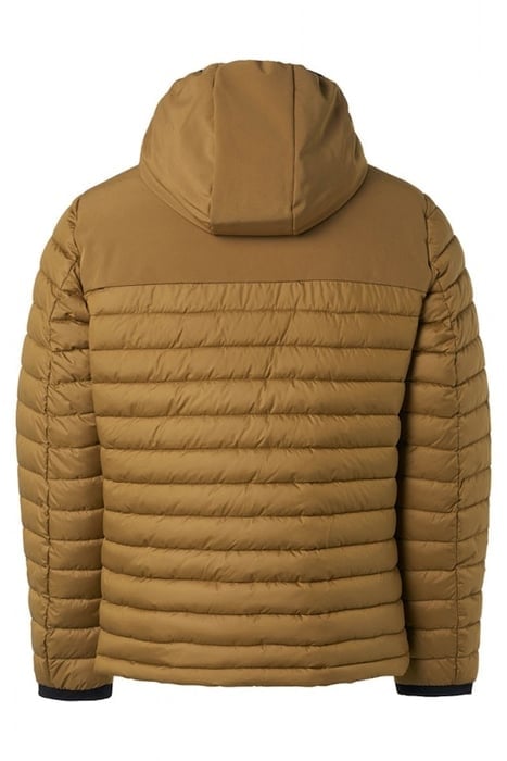 JACKET HOODED SHORT FIT PADDED MIX LIGHT MOSS 4