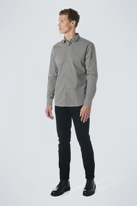 SHIRT STRETCH ALLOVER PRINTED BLACK 3