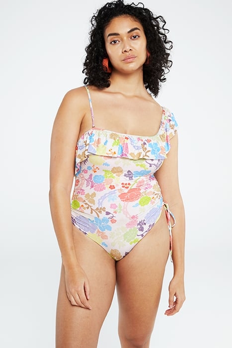 SAYONE SWIMSUIT CREAM WHITE/PINK PAP 1