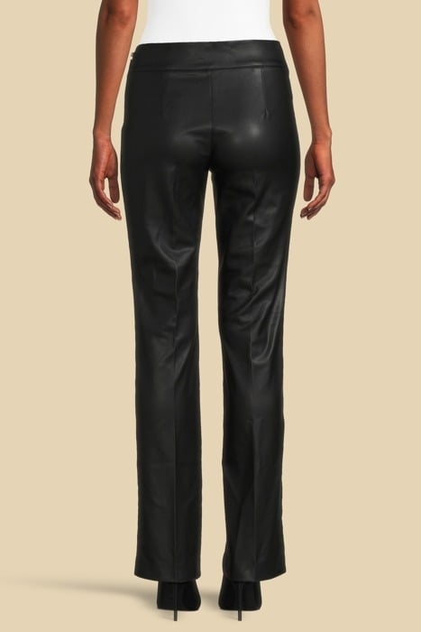 MIRTA STRAIGHT PANT JET BLACK LEATHER 2
