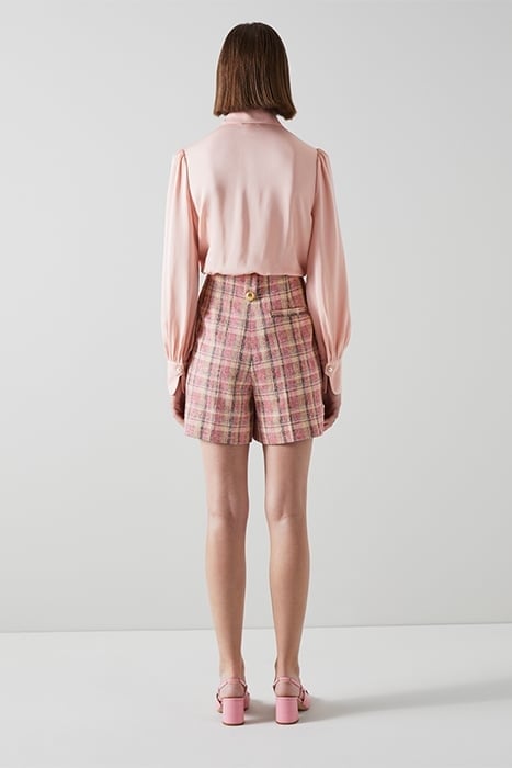 TR ELIZA - CHECK SHORTS PINK 2