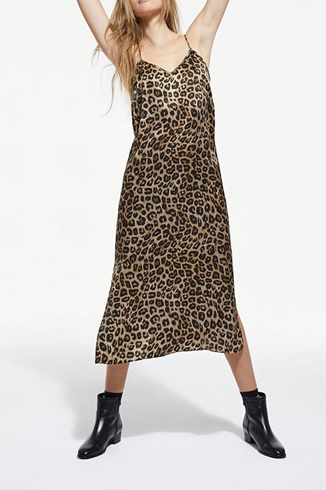GRAND LEO SILK SHIRT DRESS LEOPARD 1