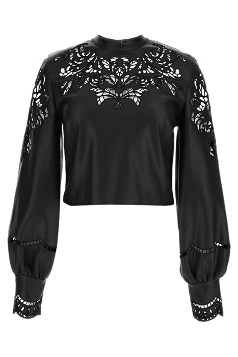 SOLANGE TOP JET BLACK BLOUSE 4