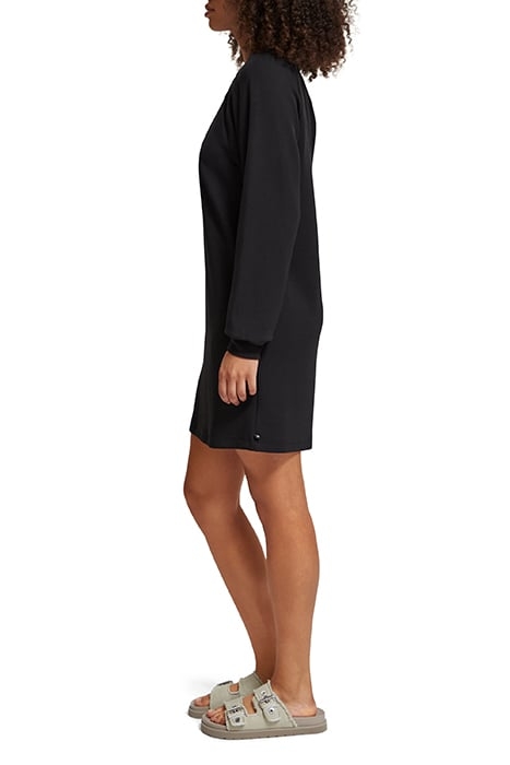 TUCK DETAIL JERSEY DRESS EVENING BLACK 6