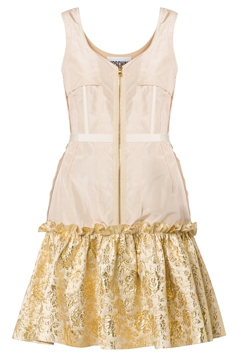 INSIDE OUT TAFFETA DRESS BEIGE 3