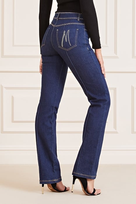 LUCY STUDS DENIM STRAIGHT RINSE 2