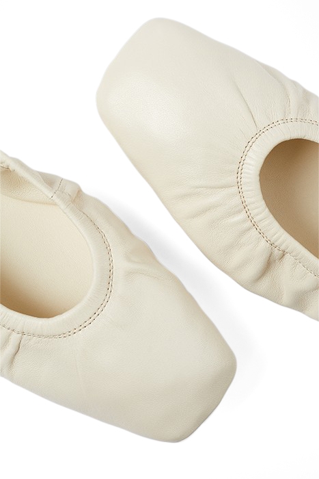 FL TAYLA FOLDED BALLERINA ECRU 4