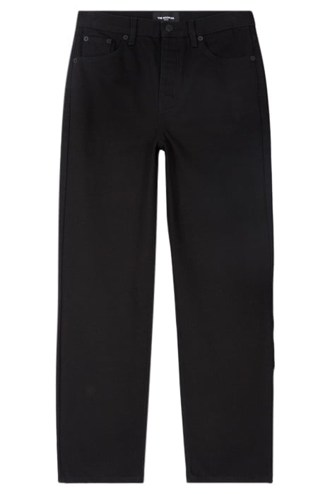 STRAIGHT RAW JEANS BLACK 4