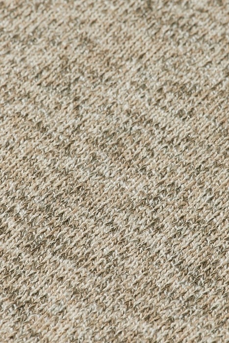 MELANGE CREW NECK PULL OVER PEBBLE 3