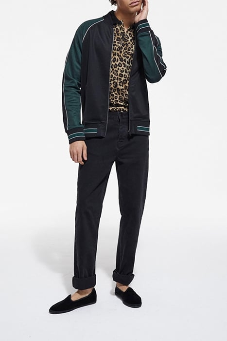 ZIP-UP SWEATSHIRT WITH RAGLAN SLEEVES VERT BOUTEILLE 3