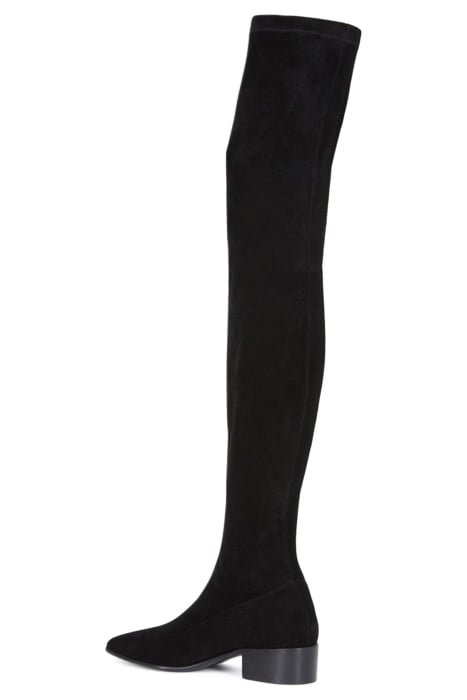 SUEDE OVER-THE-KNEE BOOTS BLACK 2