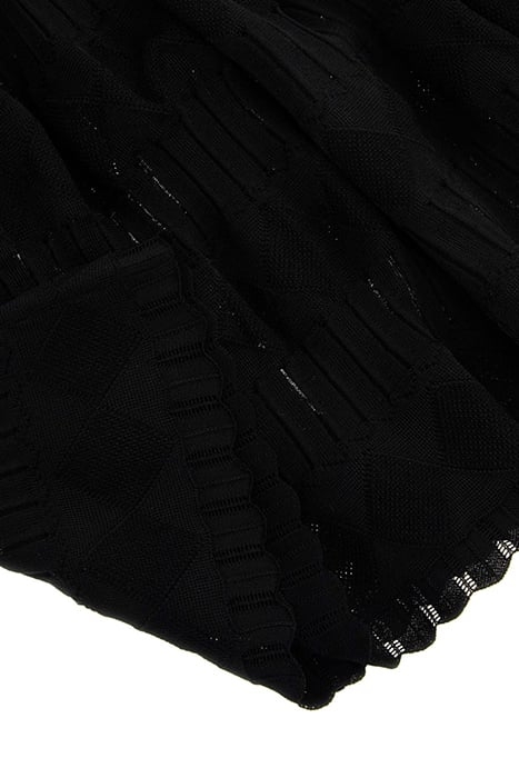 TEMPO HIGH NECK SWEA JET BLACK MINI DRESS 7