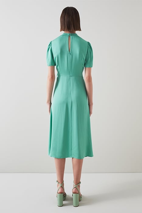 DR KLINE - TIE NECK SATIN JADE 3