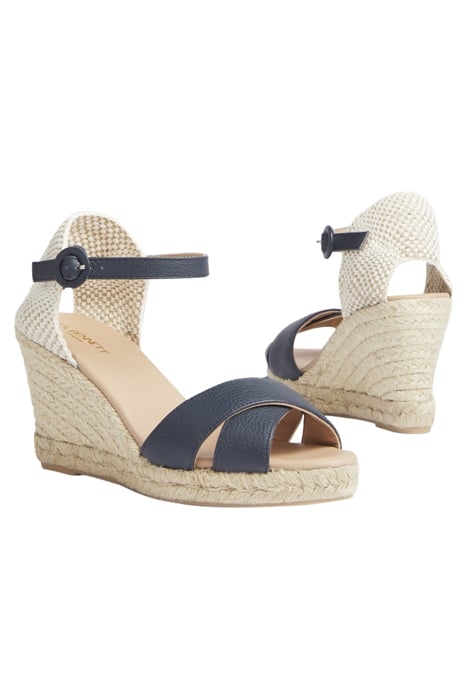 ANGELE - ESPADRILLE WEDGE NAVY 3